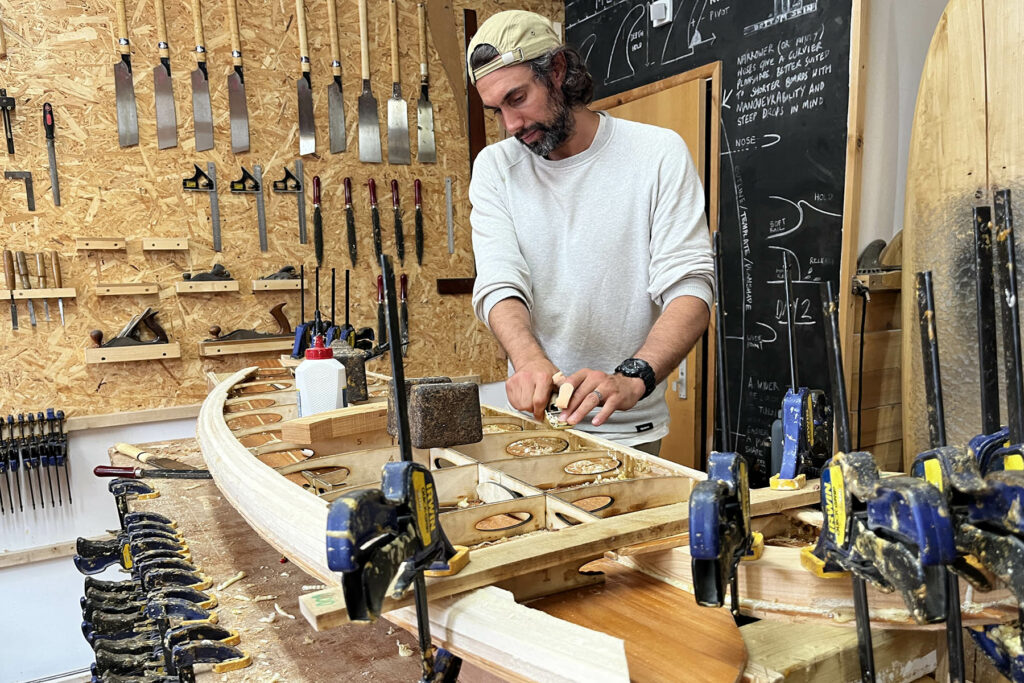 otter wooden surfboards make your own workshop course