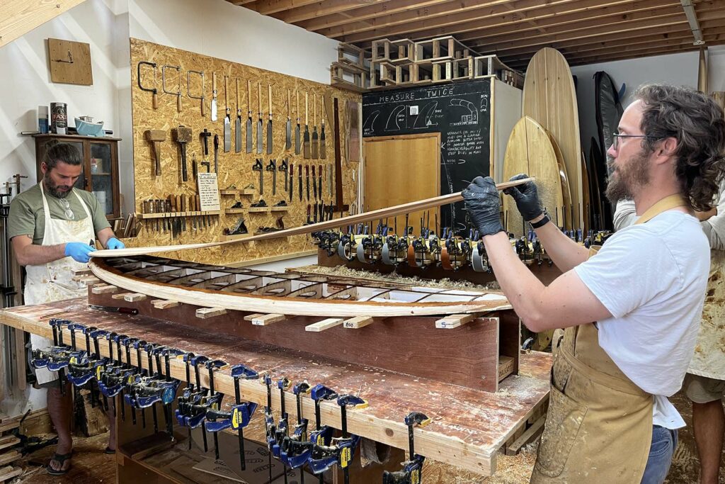 otter wooden surfboards make your own workshop course