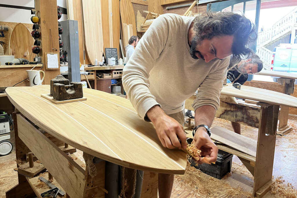 otter wooden surfboards make your own workshop course