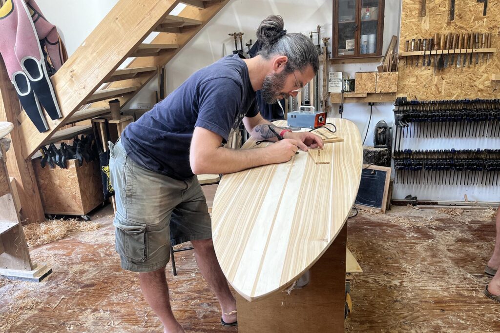 otter wooden surfboards make your own workshop course