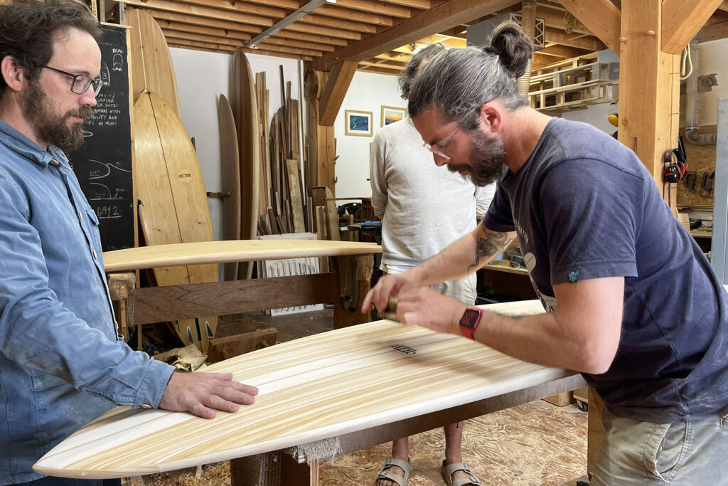otter wooden surfboards make your own workshop course