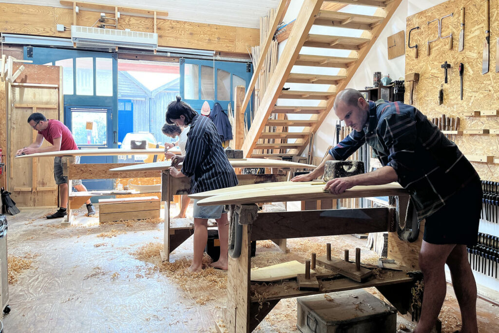 otter make your own wooden surfboard workshop experience