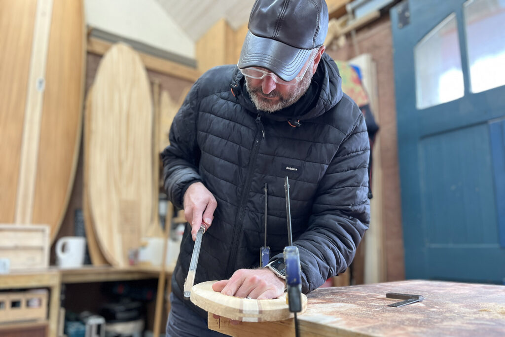 otter surfboards workshop making sustainable wooden wave-craft