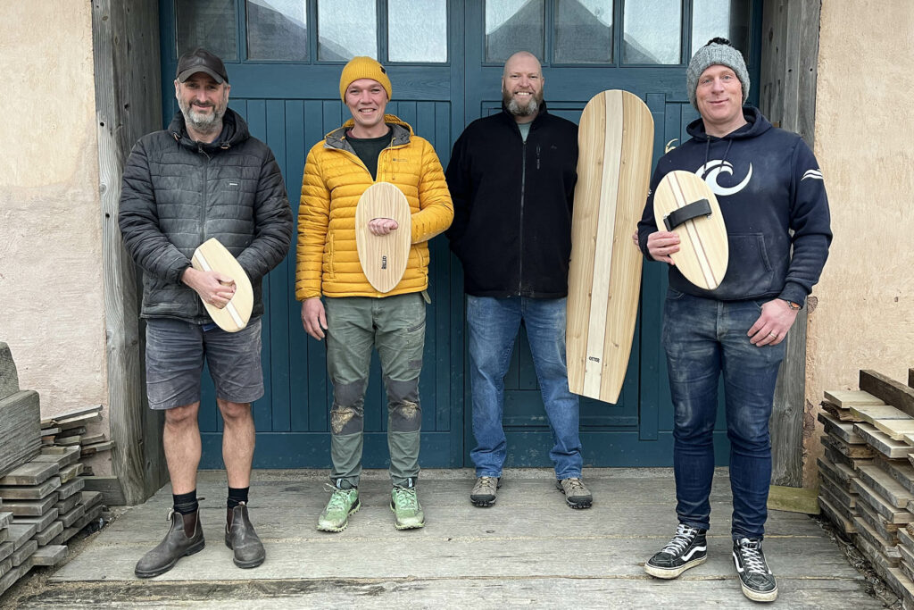otter surfboards sustainable bellyboard workshop make your own woodwork