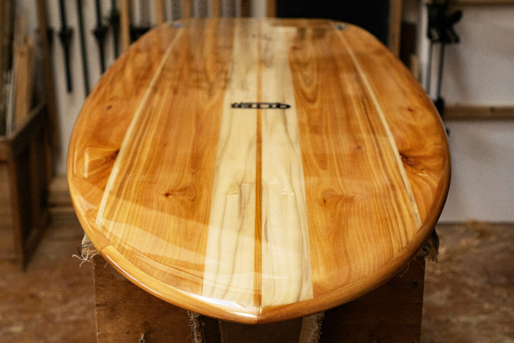 otter sustainable wooden surfboard seadar