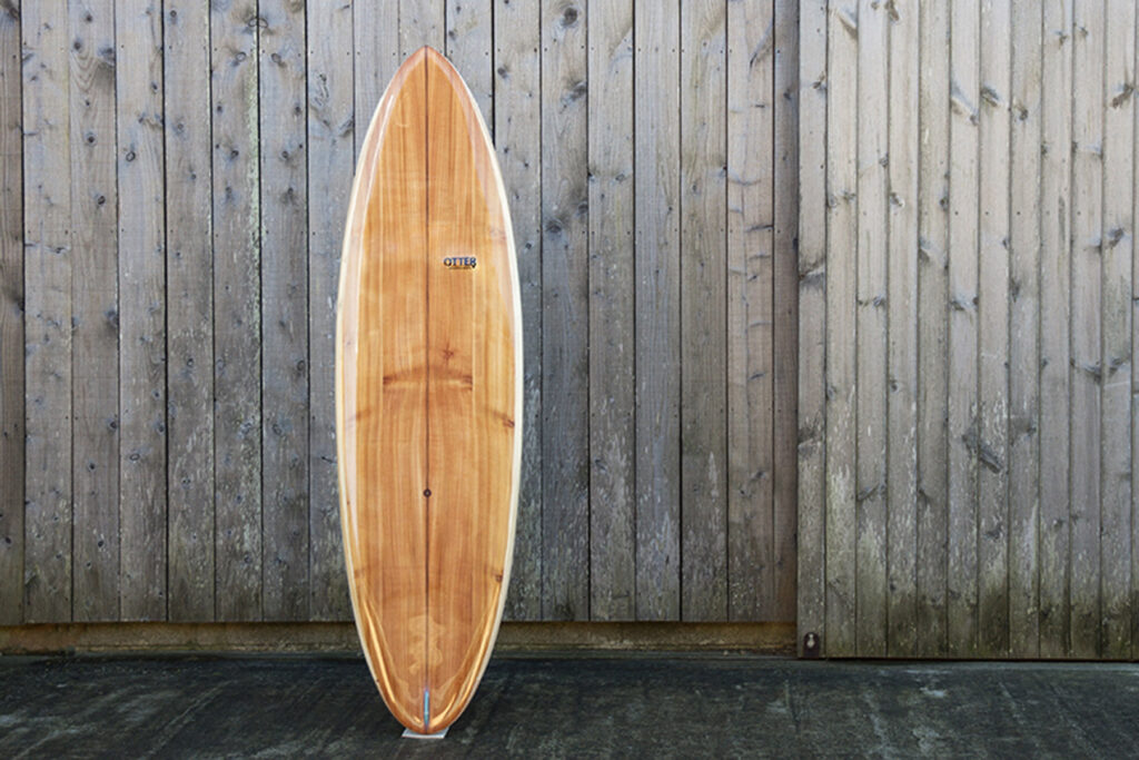 Otter sustainable, hollow wooden surfboard: The 6'4 Cutter