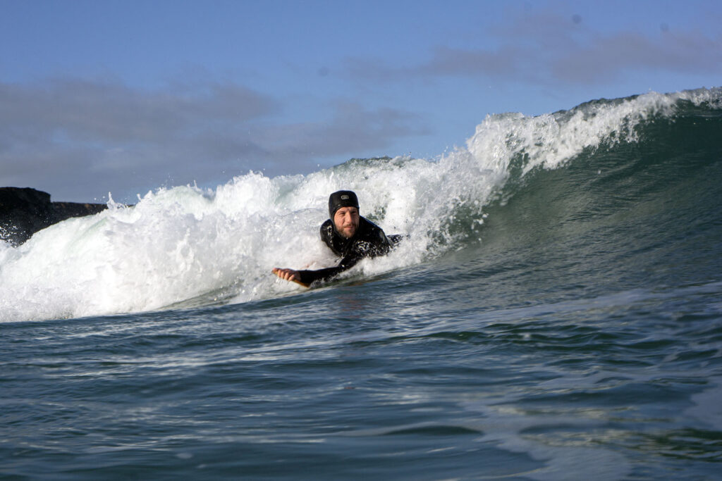 Surfing a sustainable Otter bellyboard