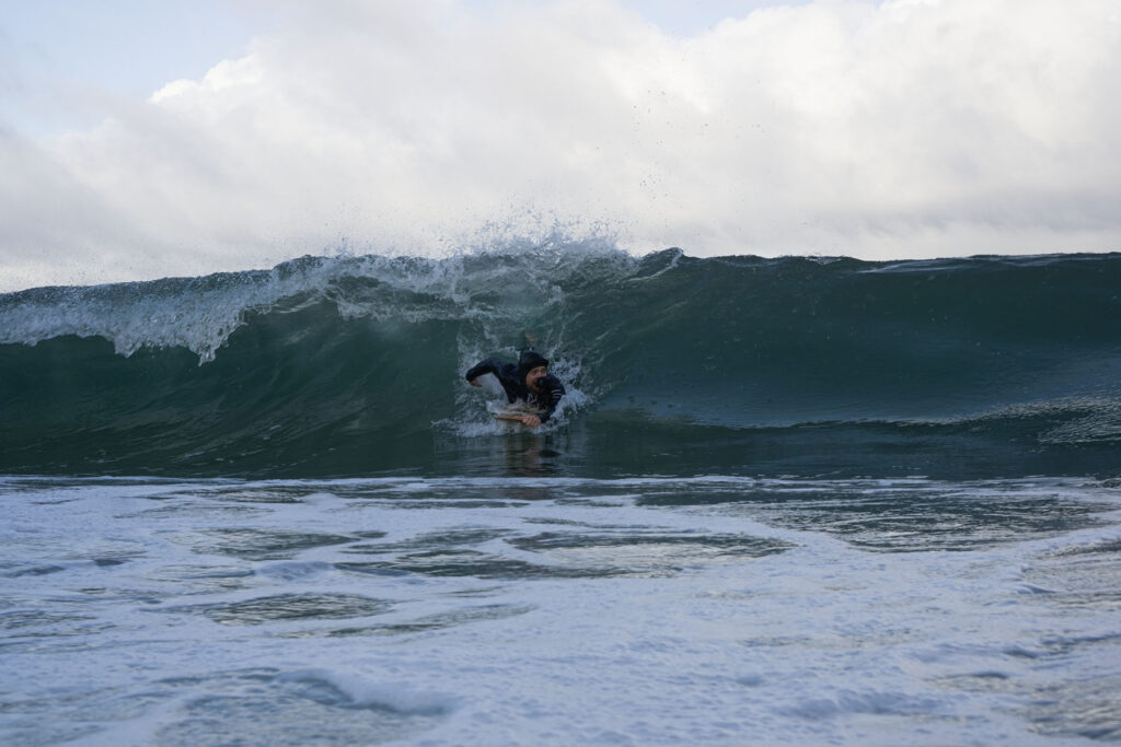 Surfing a sustainable Otter bellyboard