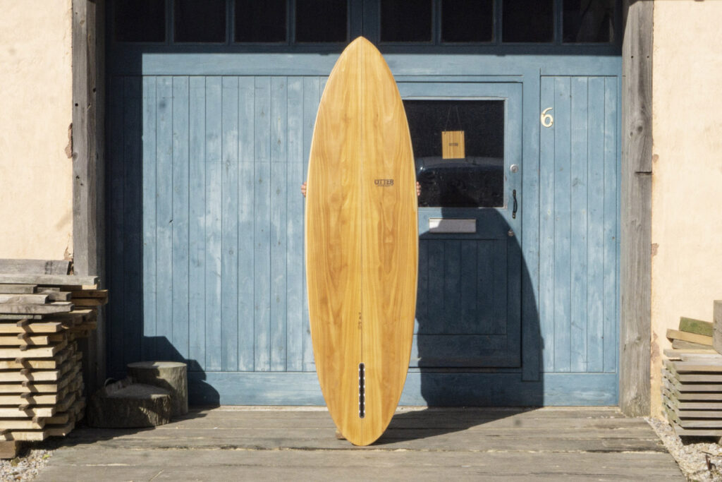 otter sustainable hollow wooden surfboard, the 6'4 Cutter