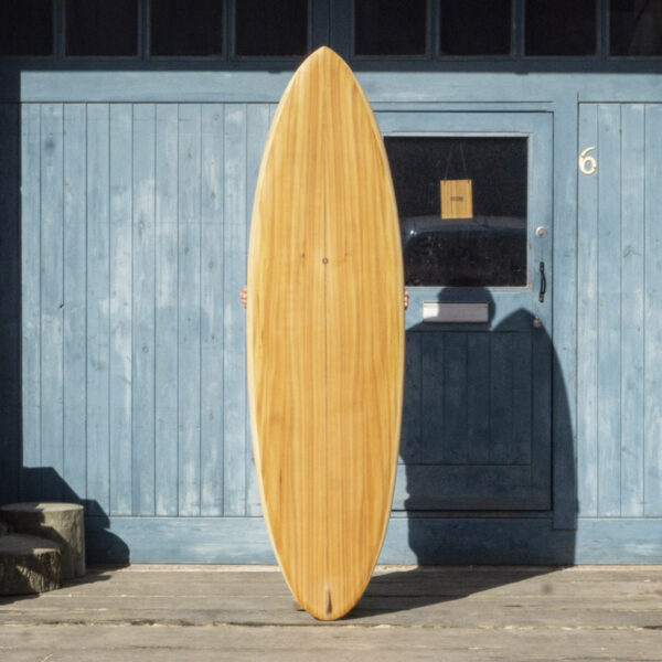 otter sustainable hollow wooden surfboard, the 6'4 Cutter