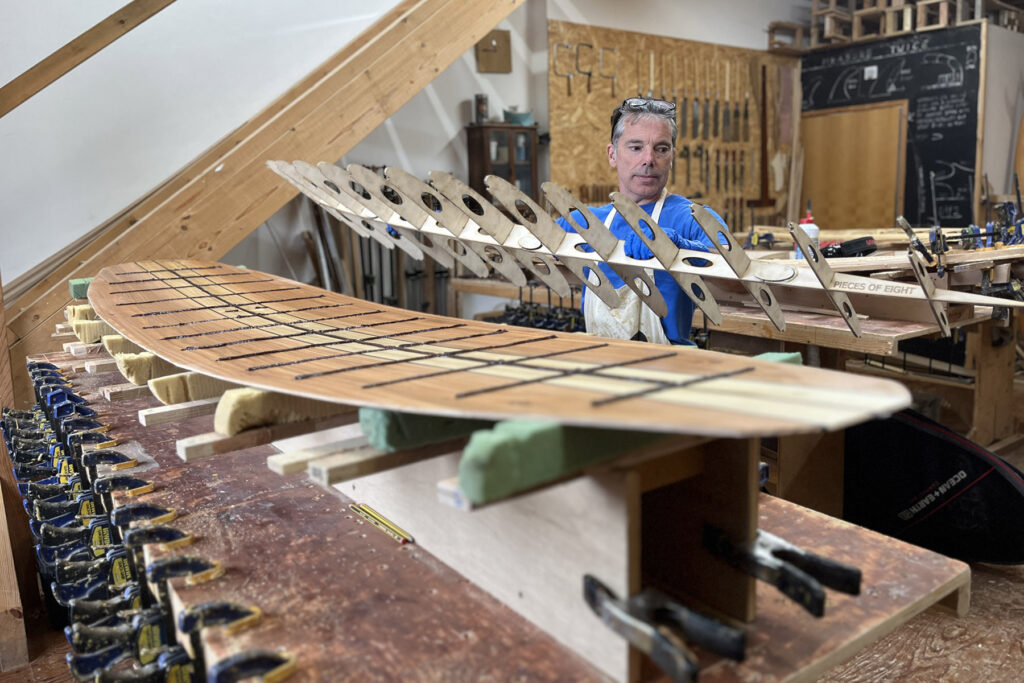 Otter Surfboards wooden surfboard making workshop