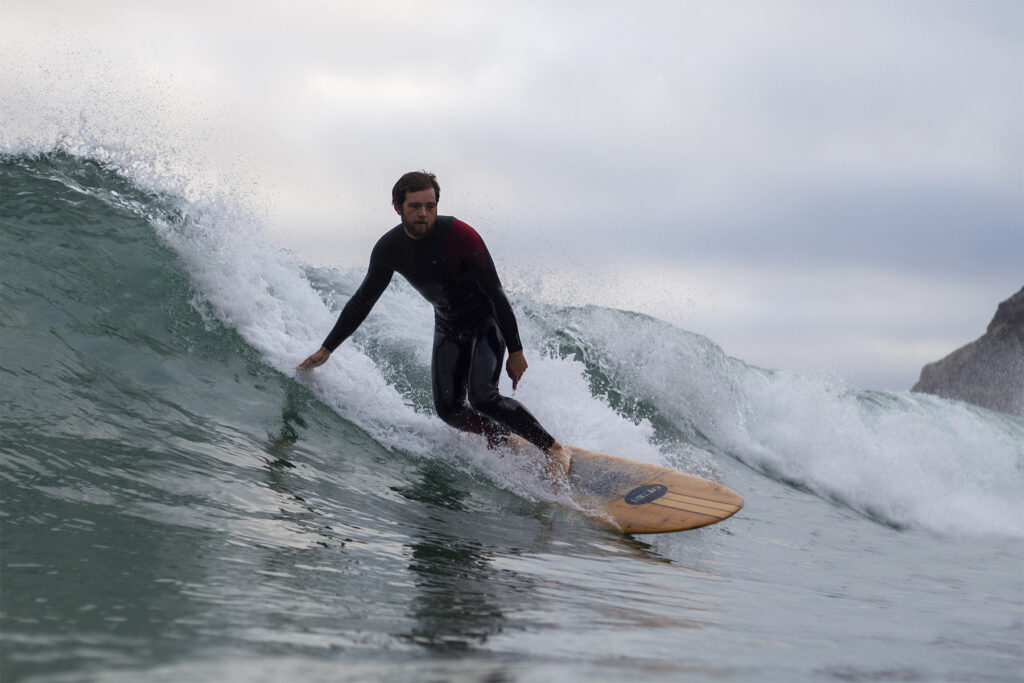 Sustainable, hollow wooden surfboards by Otter Surfboards