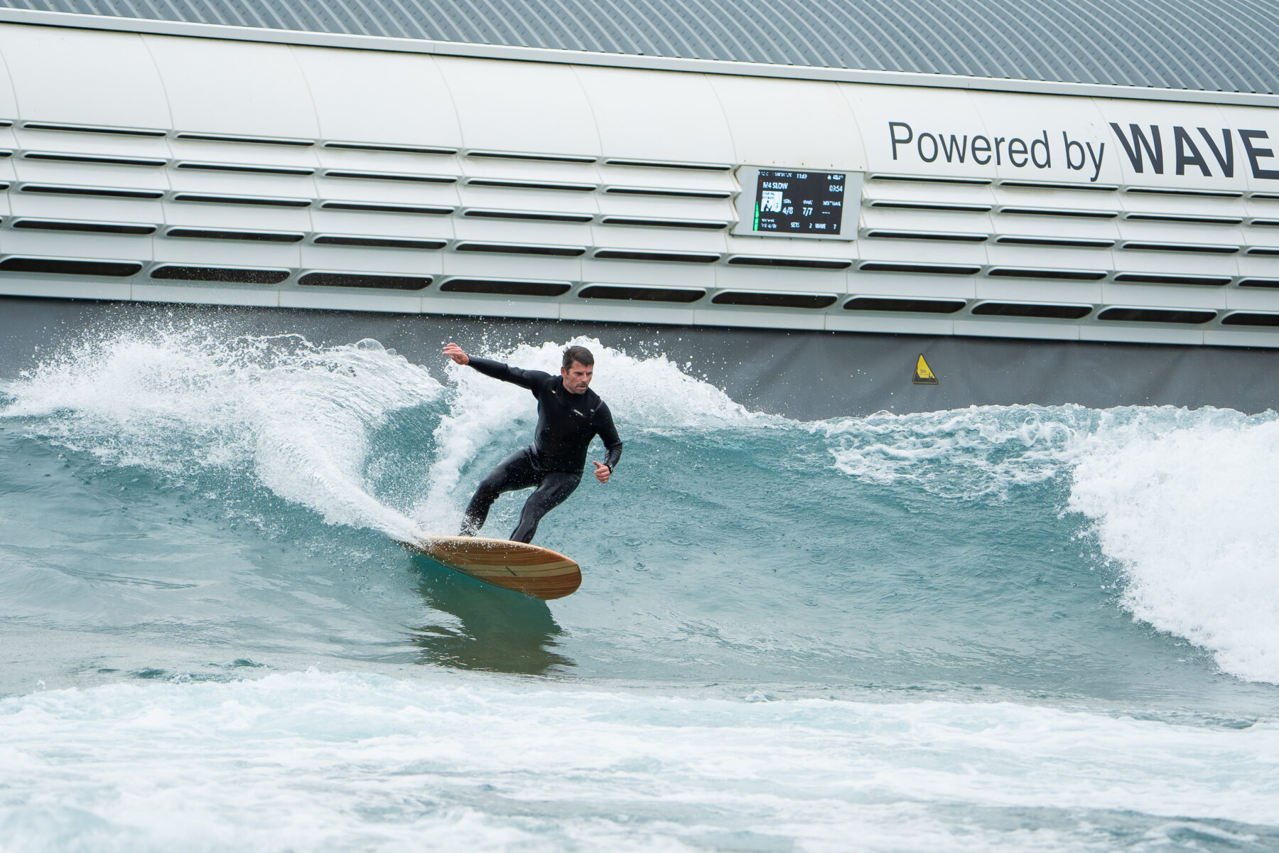 Sustainable, hollow wooden surfboard by Otter Surfboards