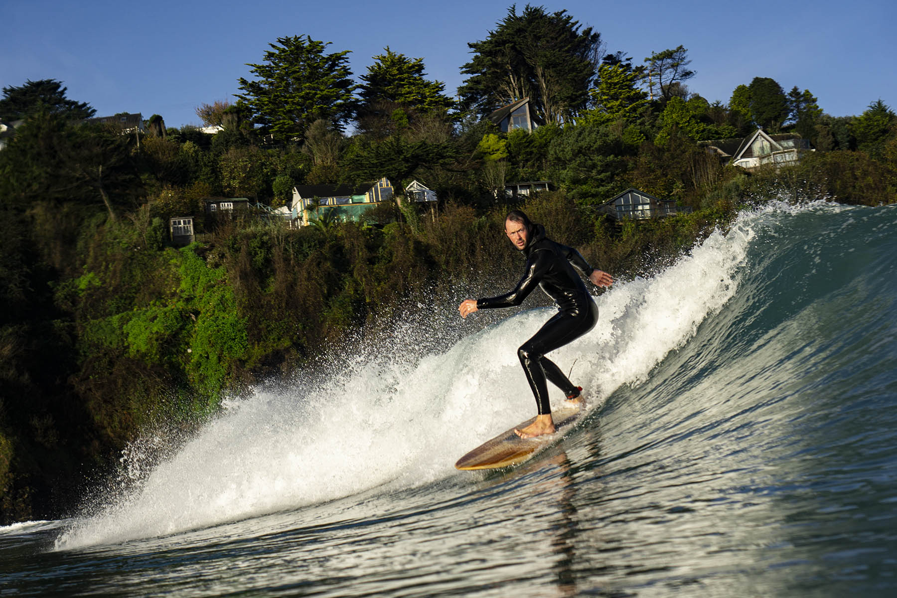 Sustainable, hollow wooden surfboard by Otter Surfboards