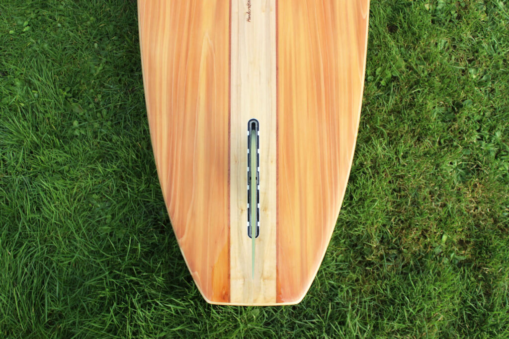Sustainable, hollow wooden surfboard by Otter Surfboards