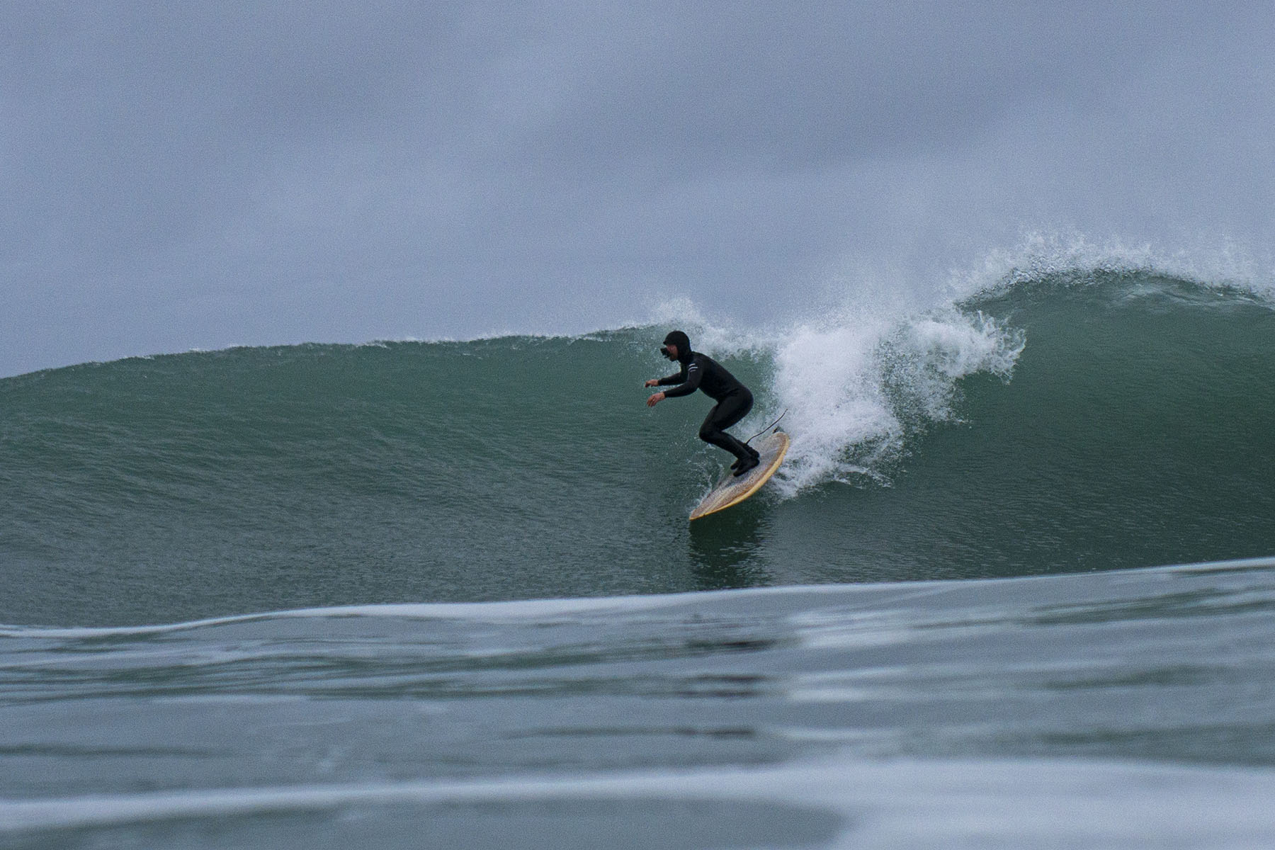 Sustainable, hollow wooden surfboard by Otter Surfboards