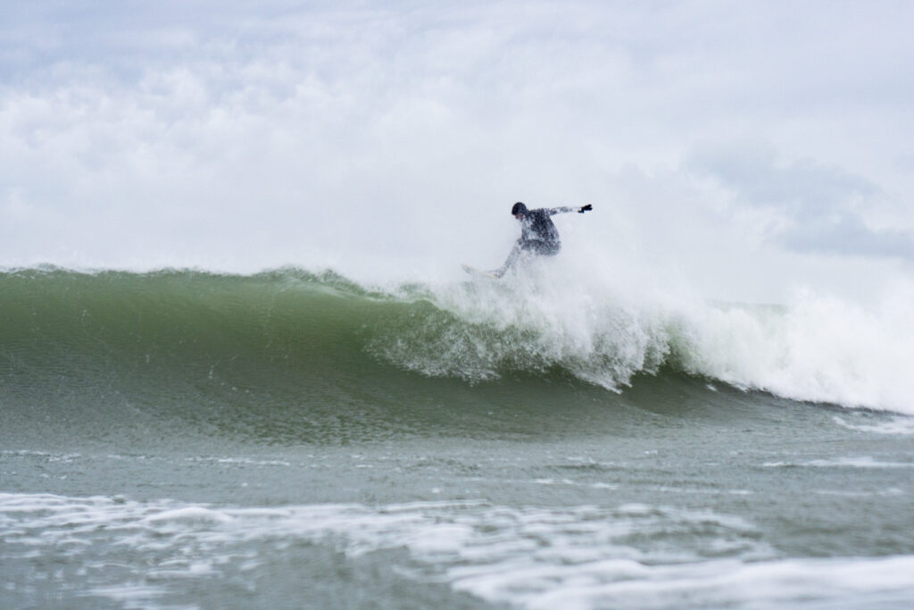 Sustainable, hollow wooden surfboard by Otter Surfboards