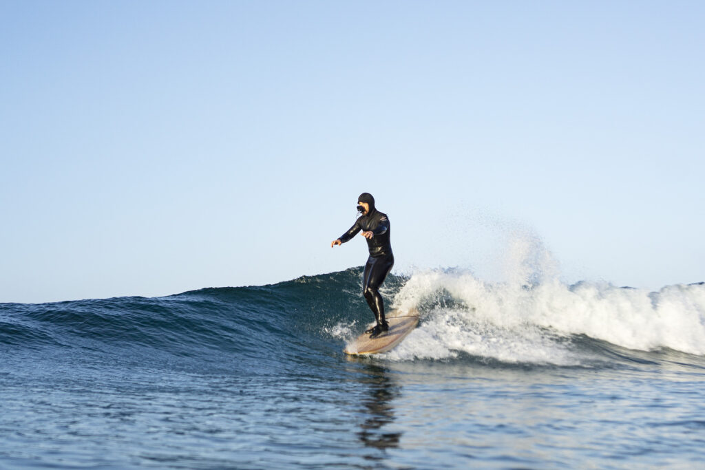 Sustainable, hollow wooden surfboard by Otter Surfboards