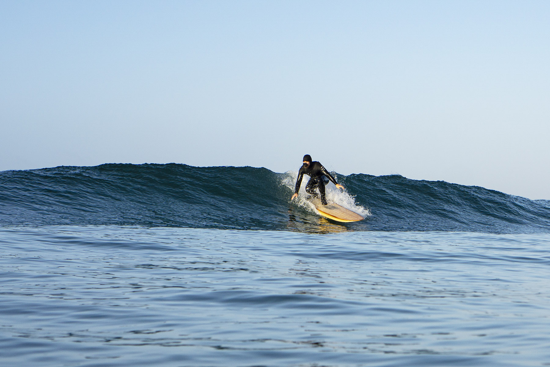 Sustainable, hollow wooden surfboard by Otter Surfboards