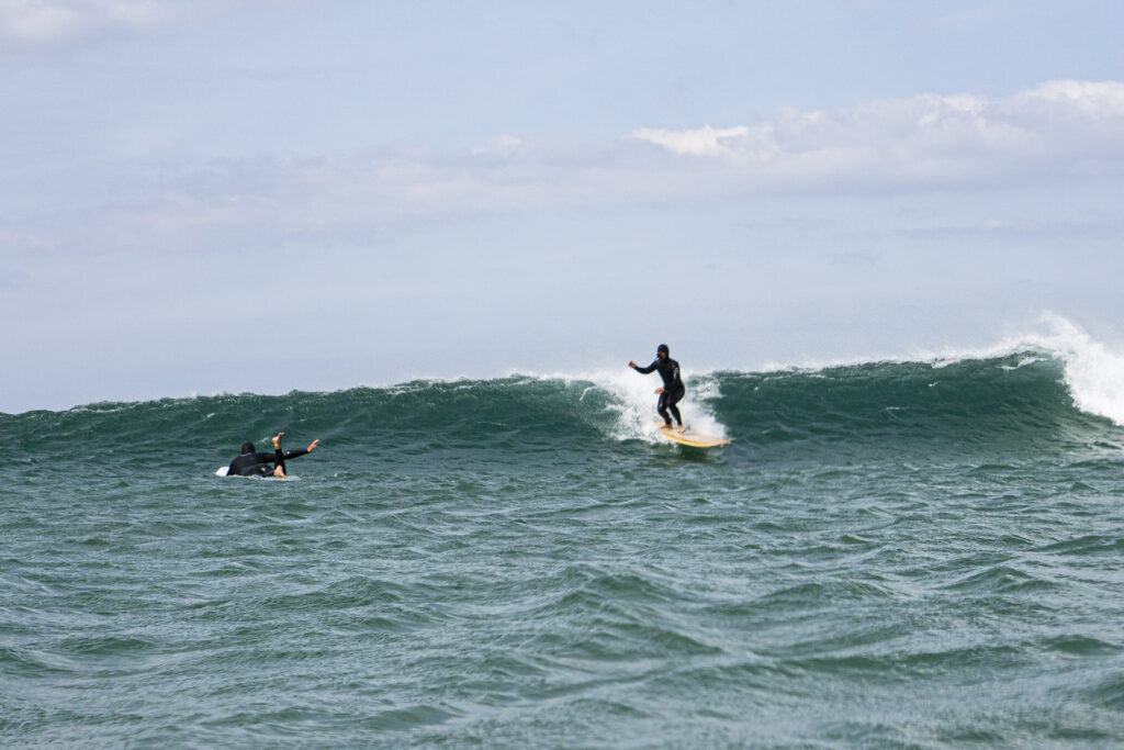 Sustainable, hollow wooden surfboard by Otter Surfboards