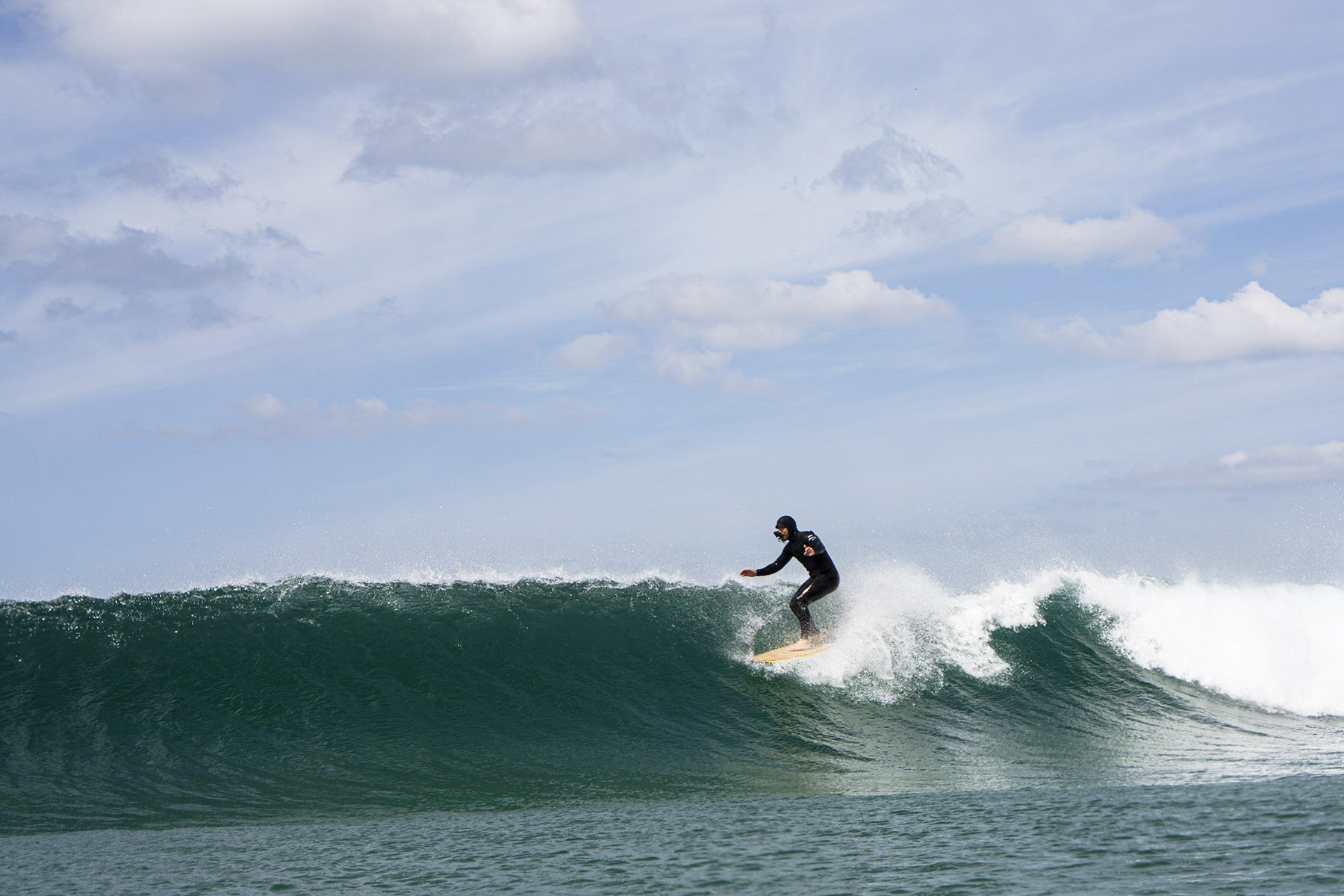 Sustainable, hollow wooden surfboard by Otter Surfboards