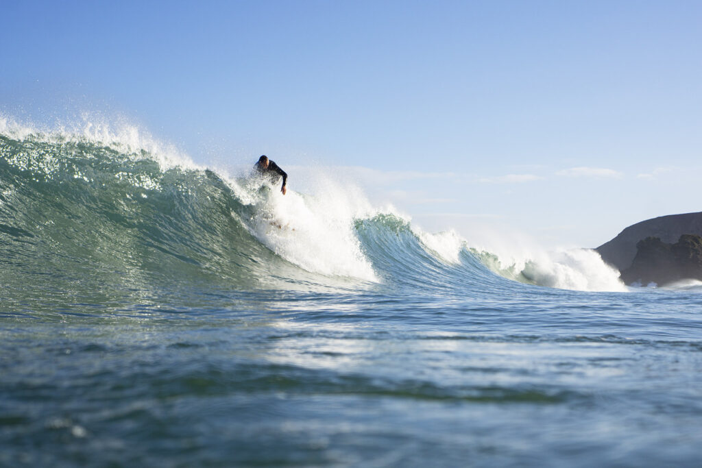 Sustainable, hollow wooden surfboard by Otter Surfboards