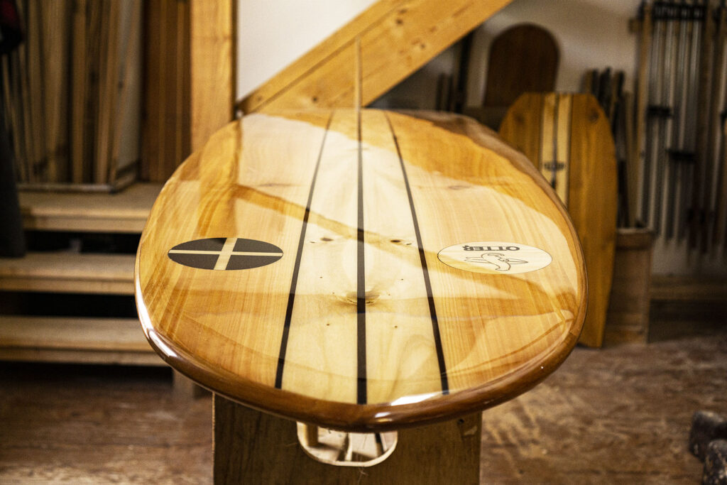 Customised 9'8 Cali Log by Otter Surfboards