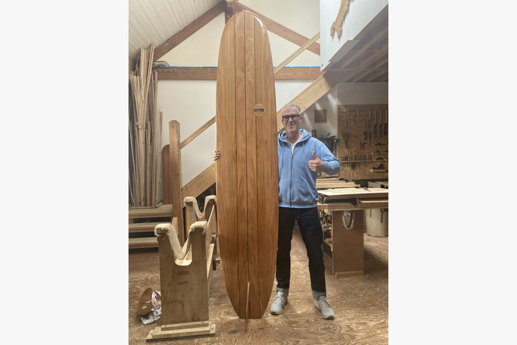 Custom Hollow Wooden Surfboard by Otter Surfboards