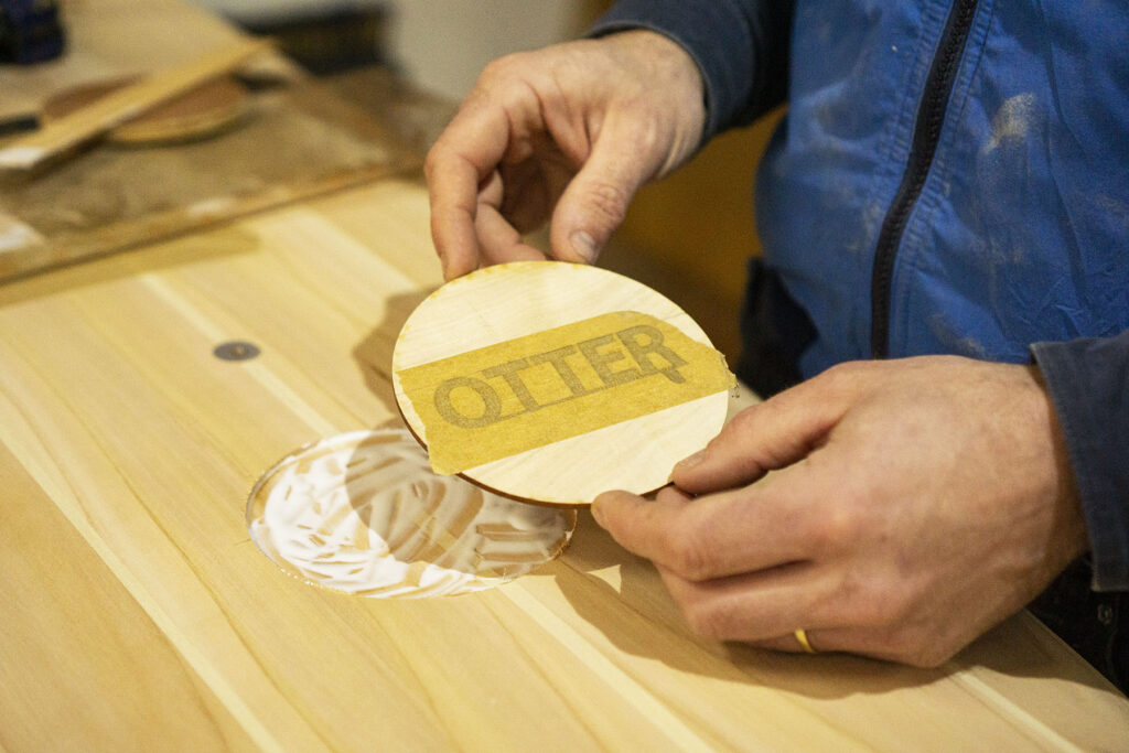 Customising a hollow wooden surfboard