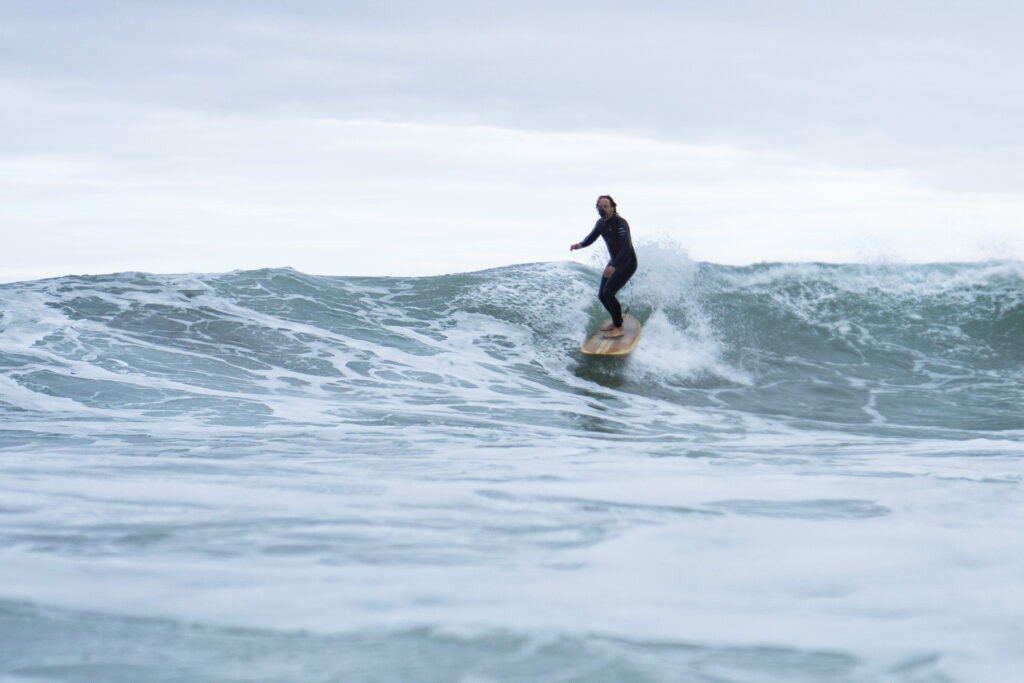 Hollow wooden surfboards by Otter Surfboards